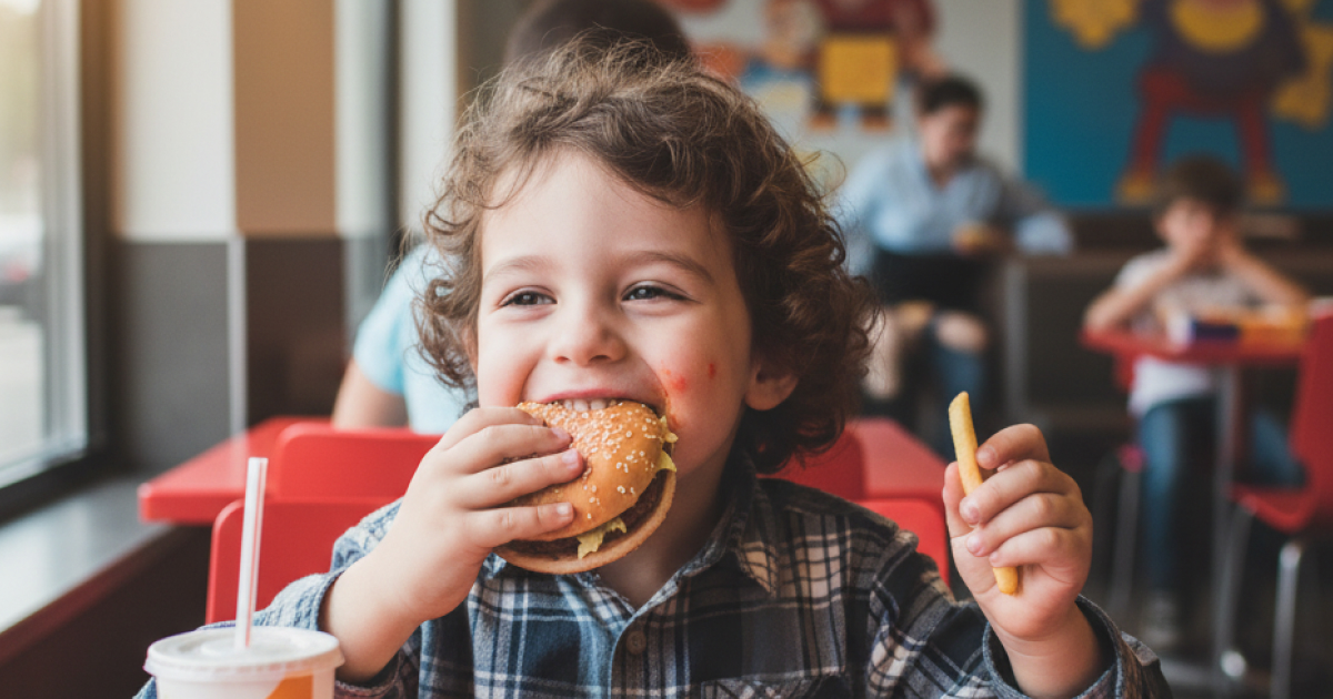 طفل عمره 3 سنوات يُصاب بالسكري بسبب الوجبات السريعة